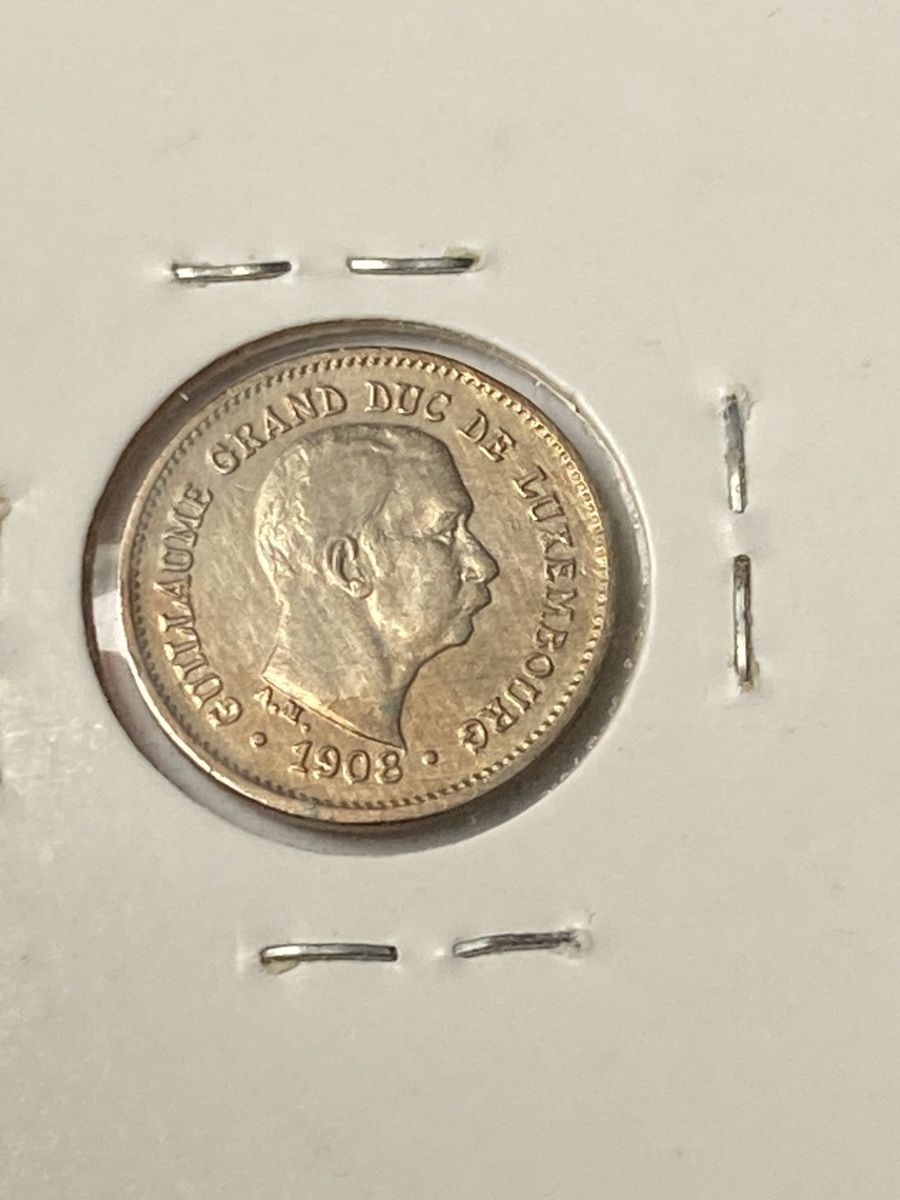 Tutti le monete: 5 centimes Luxembourg 1908 – Usato da Payerne venduto da Mike1682 1