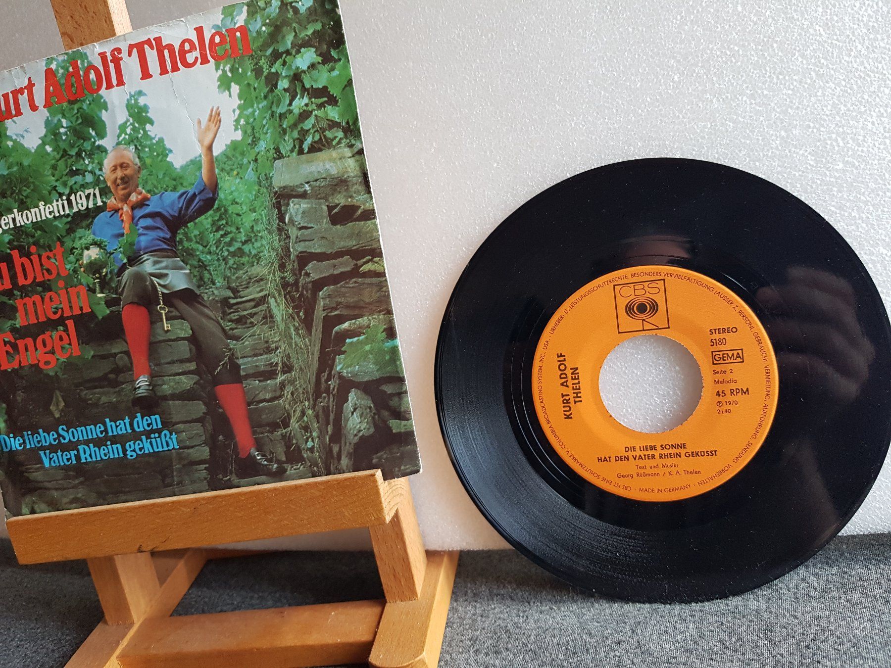 Dischi in vinile: Kurt Adolf Thelen - Du bist mein Engel, Single Schallplatte – Usato da Othmarsingen venduto da chrampfi01 1