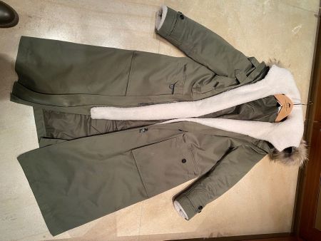 Valentino winter Mantel mit pelz kapuze