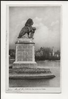 AK 1916 Zürich, Der Löwe am Hafen