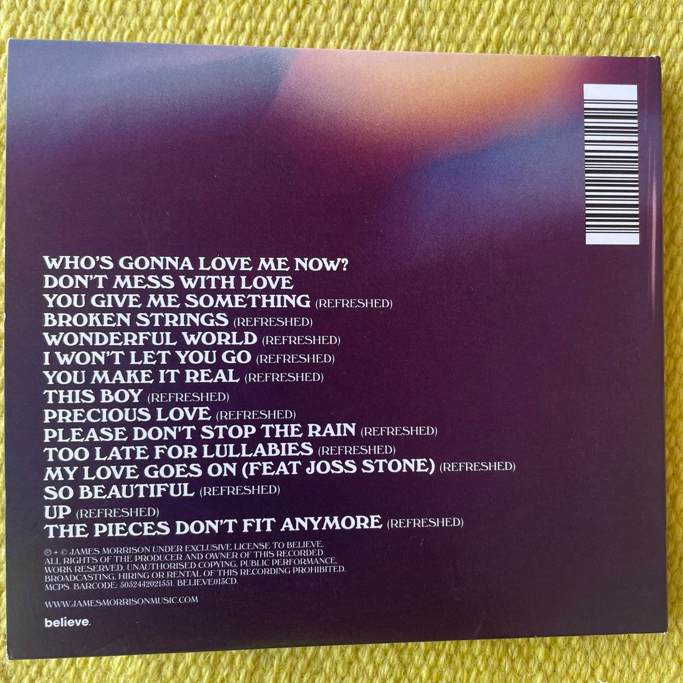 CD: JAMES MORRISON-GREATEST HITS (DIGIPACK) – Usato da Rorschacherberg venduto da CD-Roli 1