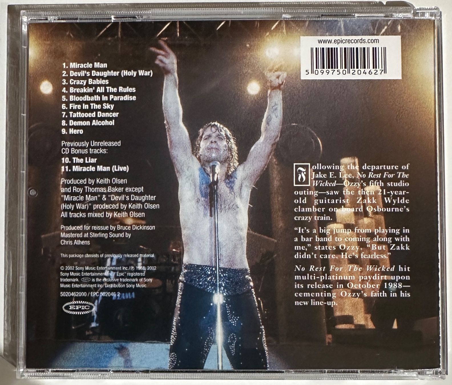 CDs: Ozzy Osbourne - No rest for the wicked – Gebraucht aus Toffen von  1