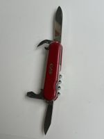 Taschenmesser Wenger Delémont rot mit Werbeaufdruck(2S4)