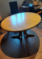 Massiver Eichenholz Esstisch Oval ausziehbar