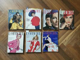 Sammlung L'Officiel Vintage Modemagazine