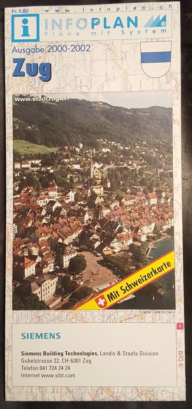 Landkarten & Atlanten: Karte Zug Ausgabe 2000-2002 – Gebraucht aus Melchnau von Fishel
