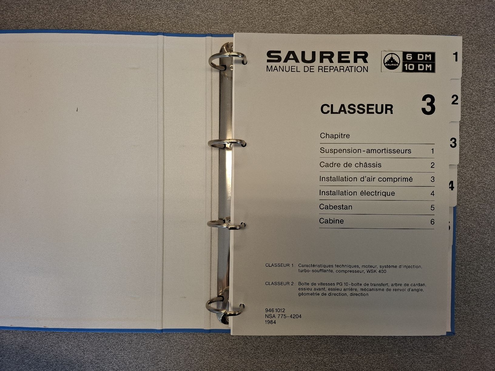 Libri: Manuel de reparation Saurer 6DM 10DM – Usato da Niederrohrdorf venduto da Rompo 3