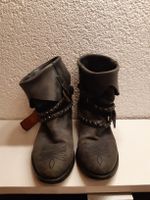wunderschöne piraten style stiefeletten schwarz