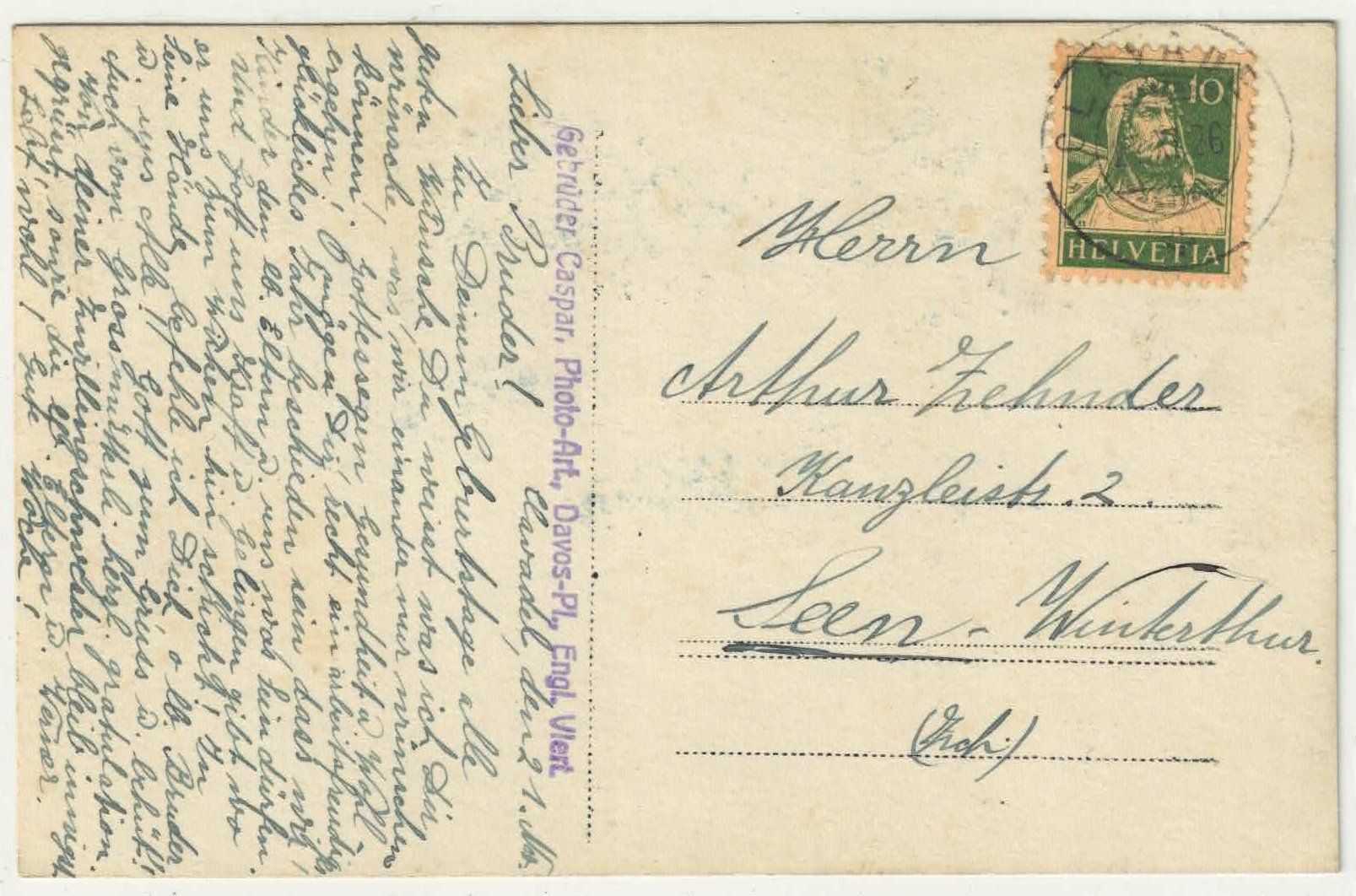 Cartoline postali: Blick ins Sertigtal – Usato da Ettingen venduto da Kartenplanet 1