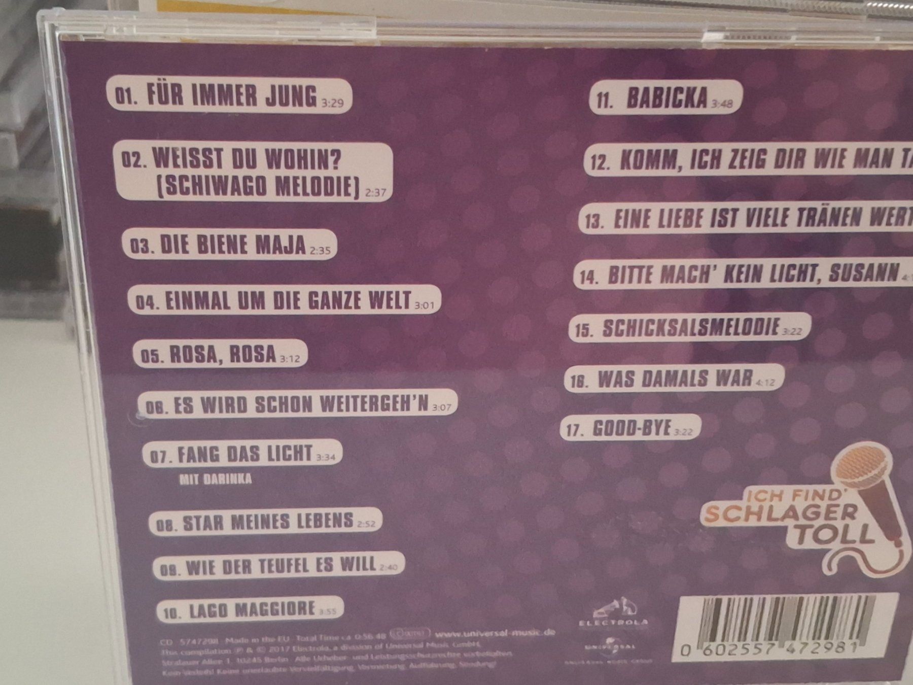 CD: CD Karel Gott  - Ich find Schlager toll – Usato da Aarberg venduto da Jackup1 1