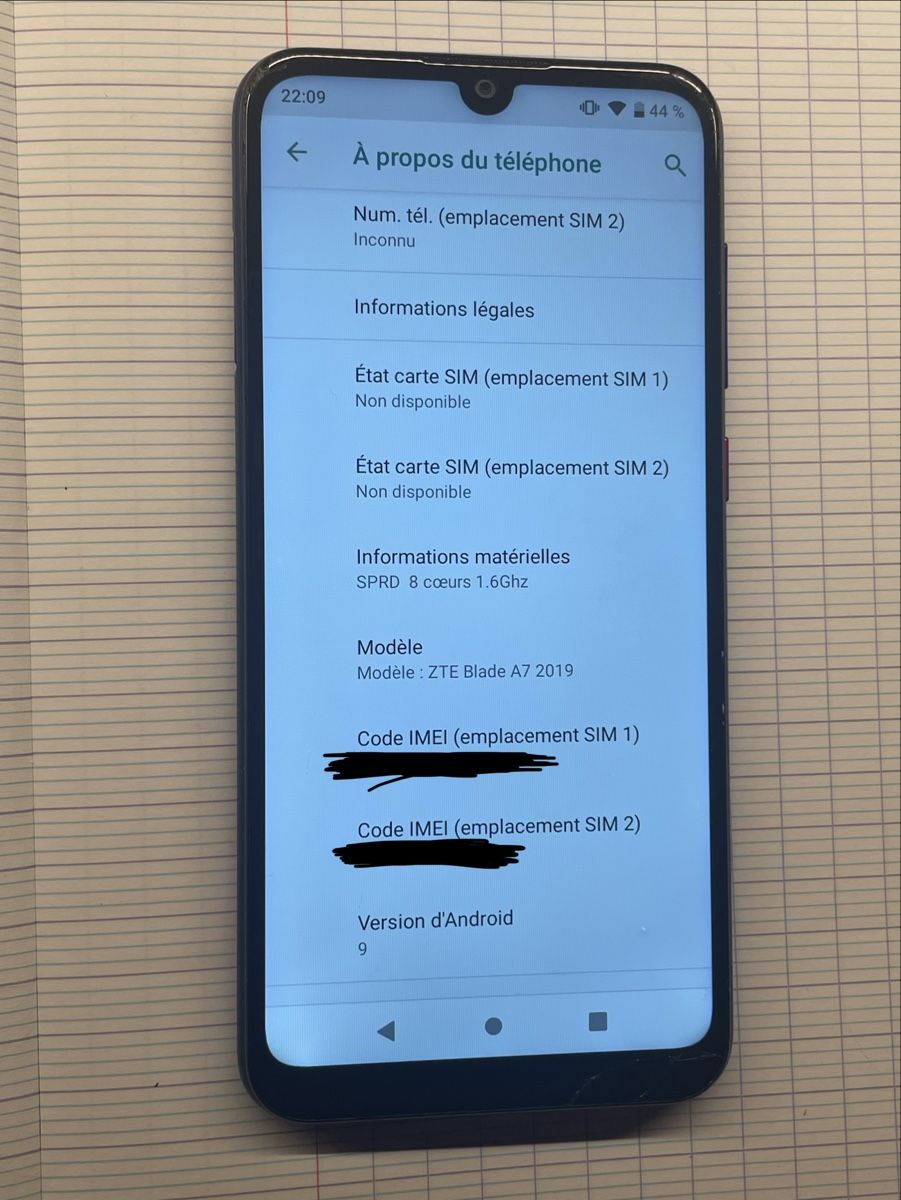 ZTE Telefoni cellulari / Smartphones: Téléphone android ZTE Blade A7 – Usato da Commugny venduto da arm_7m7m 9