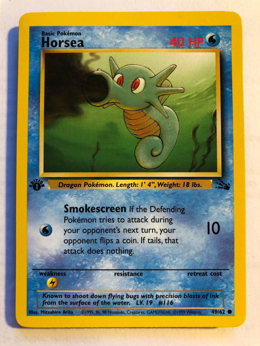 Carte collezionabili: Horsea 1st Fossil - MINT - ab 1.- – Usato da Giubiasco venduto da dan_pr8b