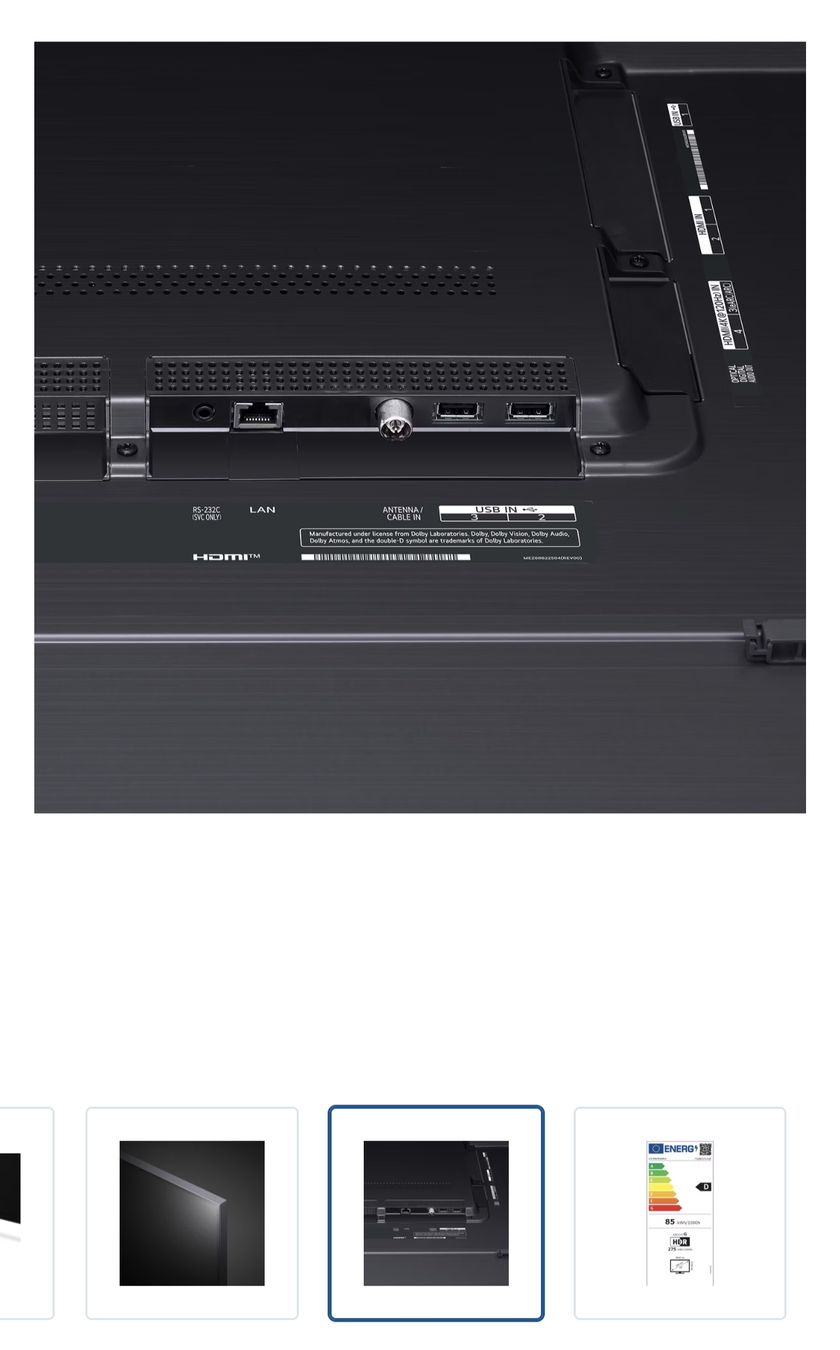LG Televisori: LG 75QNED916QE 75", Mini-LED, 4K, 2024, CH Model – Nuovo (secondo la descrizione) da Holziken venduto da 0000Fan 3