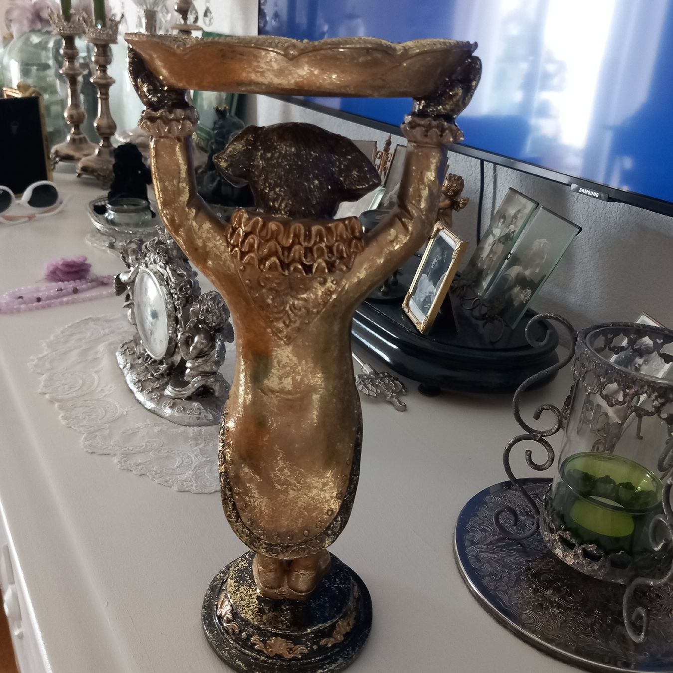 Figuren: Visiten Kärtli Ständer / Vintage Shabby – Gebraucht aus Aegerten von gismolini 5