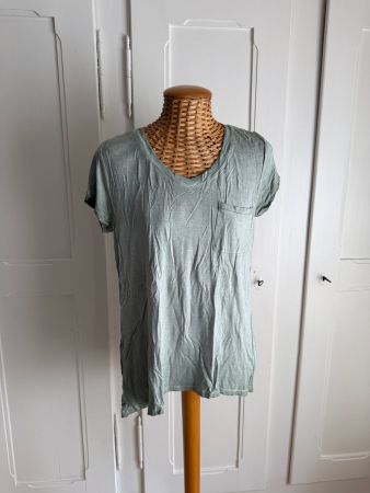 CABLE & GAUGE - T-Shirt grau-petrol locker L
