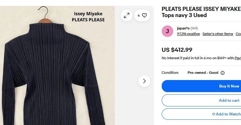 Issey Miyake Camicette: Issey Miyake Pleats Please S Bluse / blouse – Usato da Collonges venduto da arashee 5
