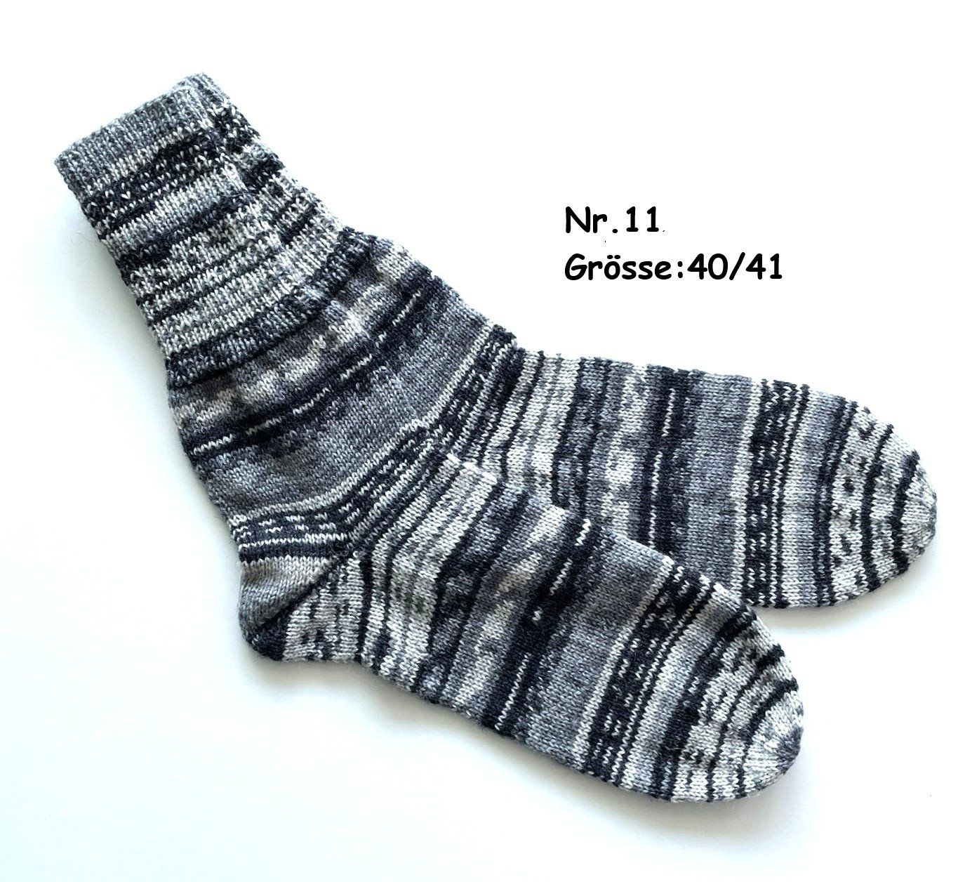 Calze: Socken handgestrickt   Gr.40/41   Nr.11 – Nuovo e nell'imballaggio originale da Täuffelen venduto da wollness