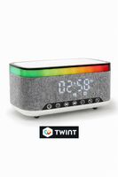 LED Wecker mit Wireless Charger –Qi Ladegerät & Lautsprecher