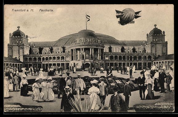Bilder & Poster: Frankfurt am Main, Zeppelin über der Fe – Gebraucht aus Berlin von bartko-reher