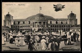 Frankfurt am Main, Zeppelin über der Fe