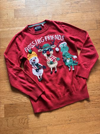 Weihnachtspullover Knit Design, Gr. 140