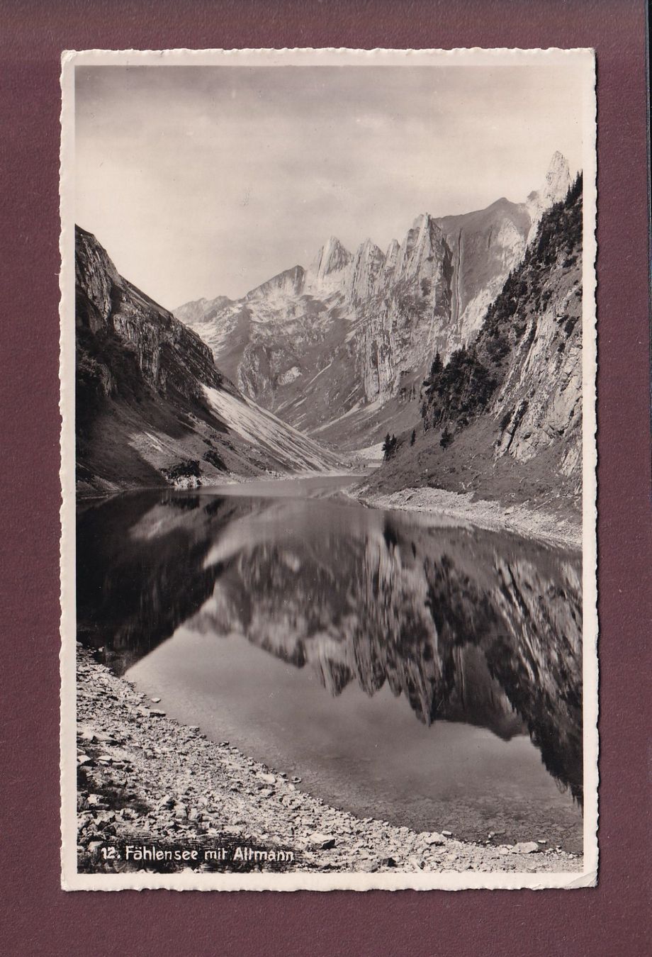 Ansichtskarten: FÄHLENSEE - Altmann - 1953 – Gebraucht aus Pully von nicecards