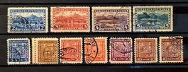 Tschechoslowakei 1920/30er Landschaften Wappen 11 Werte Lot