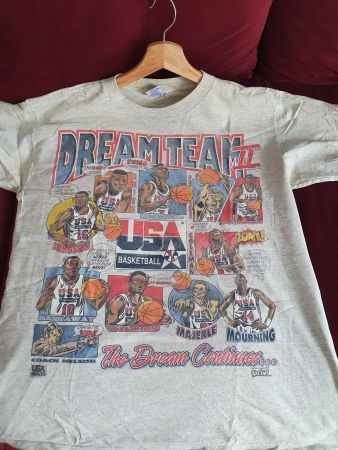 DREAM TEAM II Vintage NBA Basketball T-Shirt Large