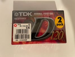 Deux cassettes audio vierges TDK Type I D120