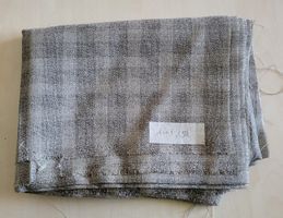 Stoff kariert grau, 1m x 1.50m Breite