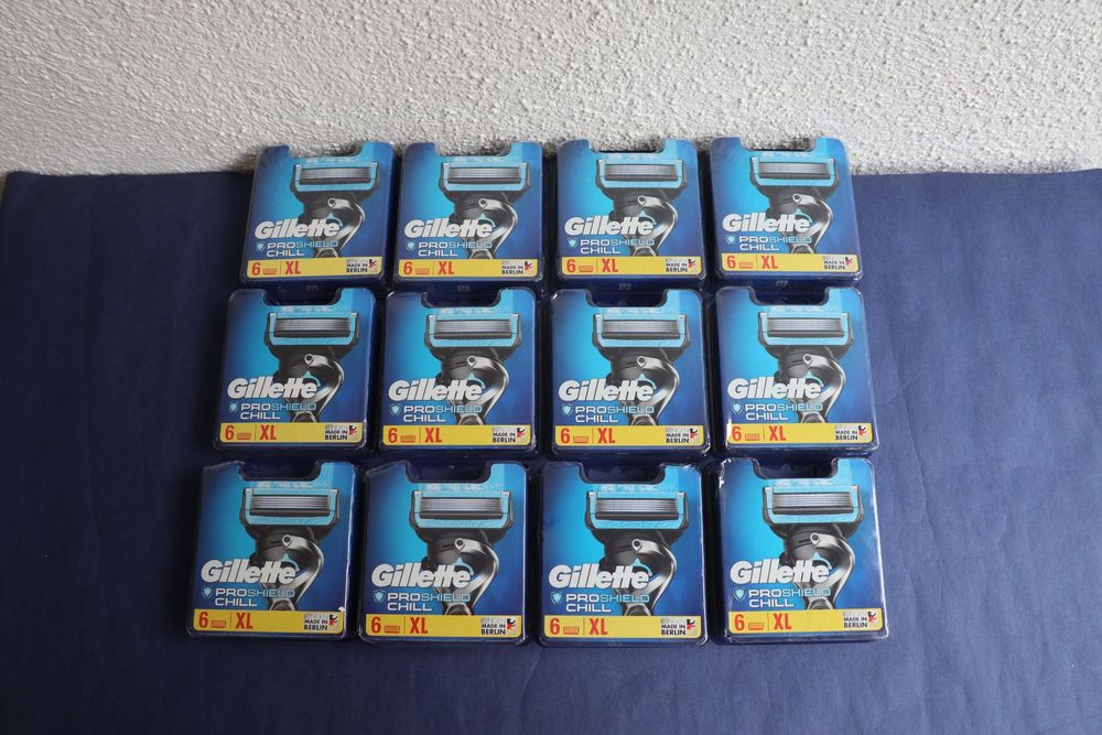 Gillette ProShield Chill Rasierklingen – 9 Ersatzklingen Mit 5-fach Klinge & Kühl-Effekt