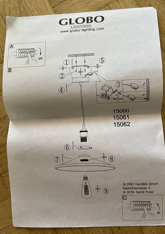 Lampadari & plafoniere: Globo Ceiling Light Deckenleuchte Black – Nuovo (secondo la descrizione) da Unterägeri venduto da eve_76lj 1