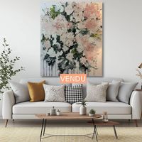 Tableau contemporain « Floraison suspendu » Marius L. Jensen