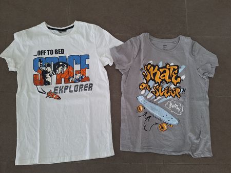 2 Coole Jungen T-Shirts Gr. 158