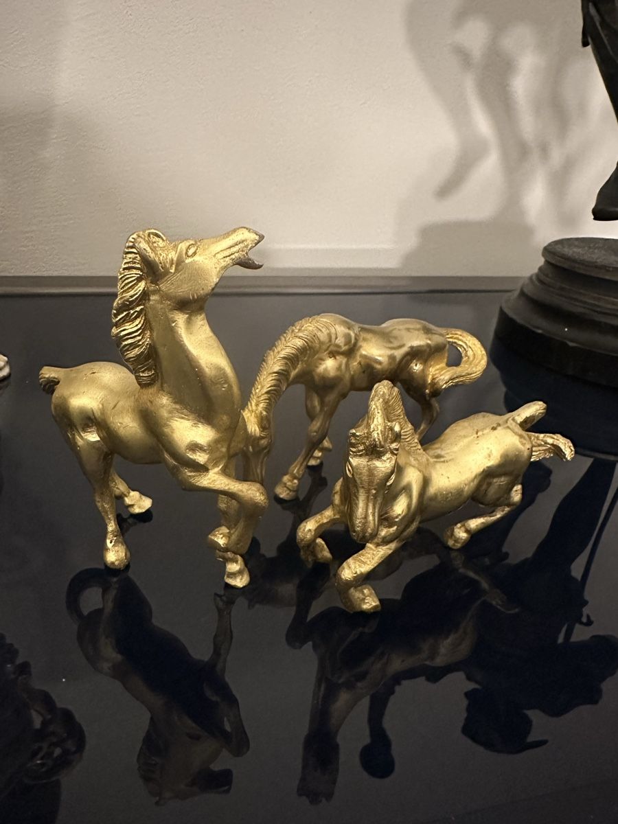 Sculture & Statue: Drei schwere Messing-/Bronzepferde Figuren – Usato da Nebikon venduto da Vanessa2003 5