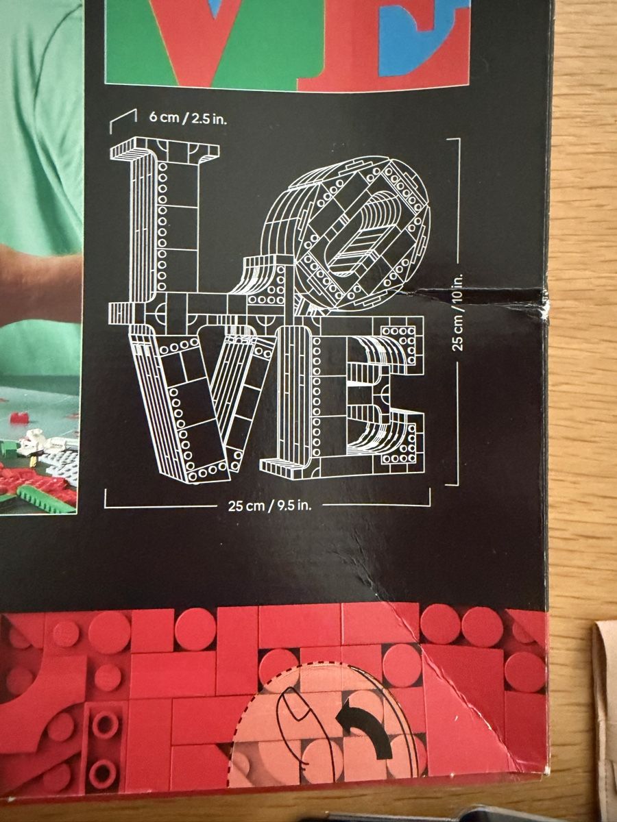 Lego Baukästen: LEGO ART Robert Indiana LOVE, neu – Neu und originalverpackt aus Muttenz von stoeberi01 2