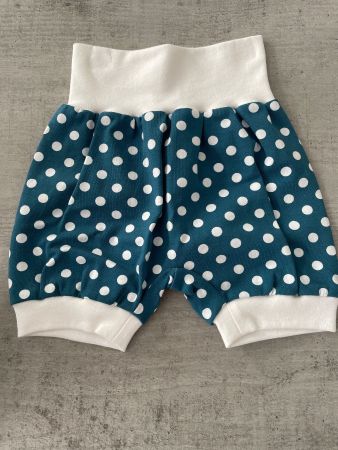 Kurze Pumphose Mitwachshose Punkte Gr. 80/86 NEU