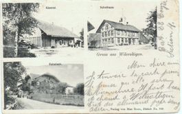 3-Bild-AK Gruss aus WILEROLTIGEN Kerzers - Käserei