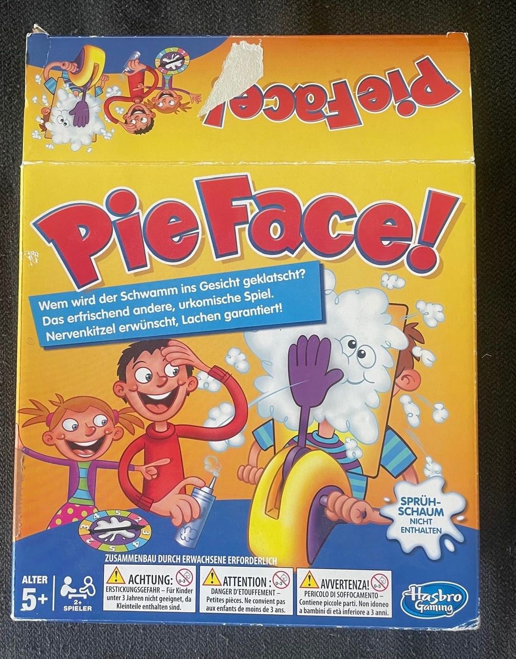 Hasbro Spiele: Spiel „Pie Face!“ von Hasbro – Gebraucht aus Fahrwangen von qtechx
