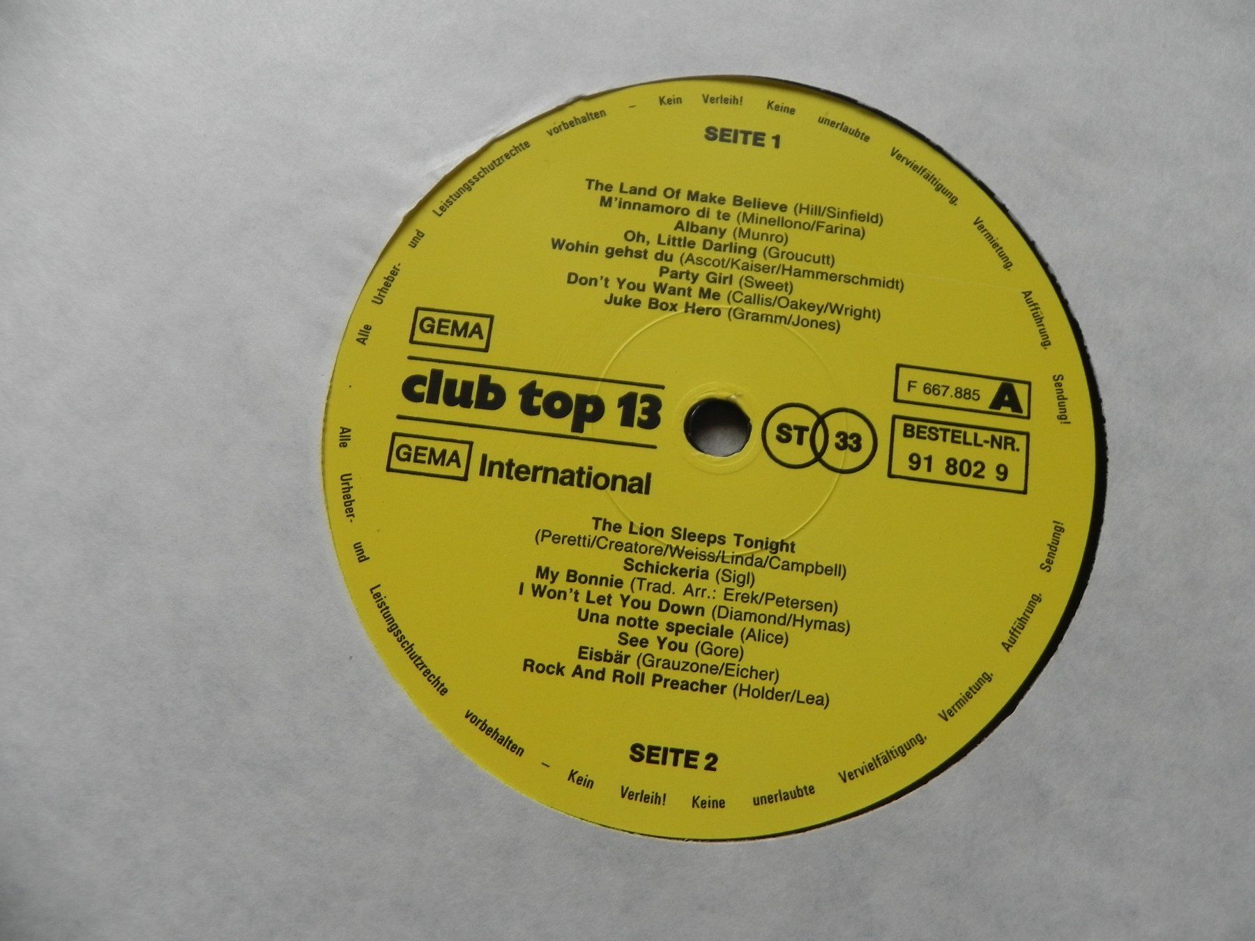 Dischi in vinile: LP 16 Rock Pop Hit 1982 Spider Murphy Foreigner Depeche Mode – Usato da Siebnen venduto da krimsie 3