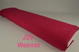 Baumwolljersey Weinrot Uni