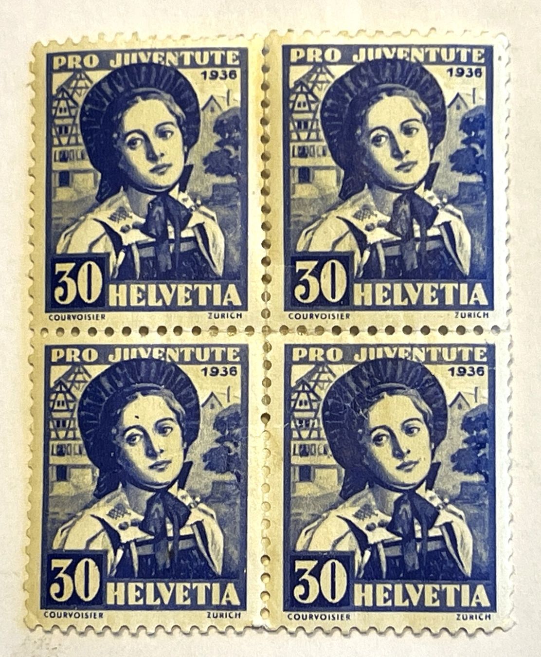 Tutti i francobolli: Pro Juventute 1936 - 4er Blocks – Nuovo (secondo la descrizione) da Oftringen venduto da vuc_frq6 1