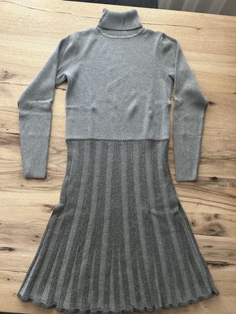 Esprit Strickkleid, XS, (S)Grau, Winterkleid mit Rollkragen