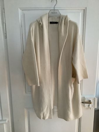 Lisa Yang lange Strickjacke mit Kapuze 100% Kaschmir XS/S