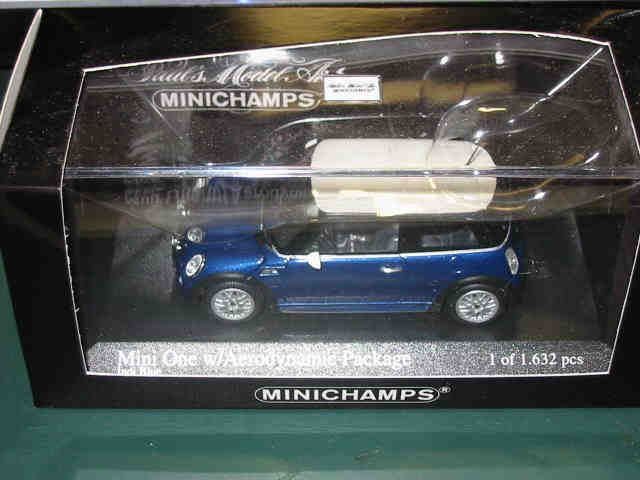 Minichamps 1/43 BMW Mini Cooper Bleue Scotland – état Neuf Avec Boîte