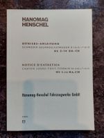 Notice d'entretien Hanomag-Henschel HS 3-14 HA -CH (Lot 2)