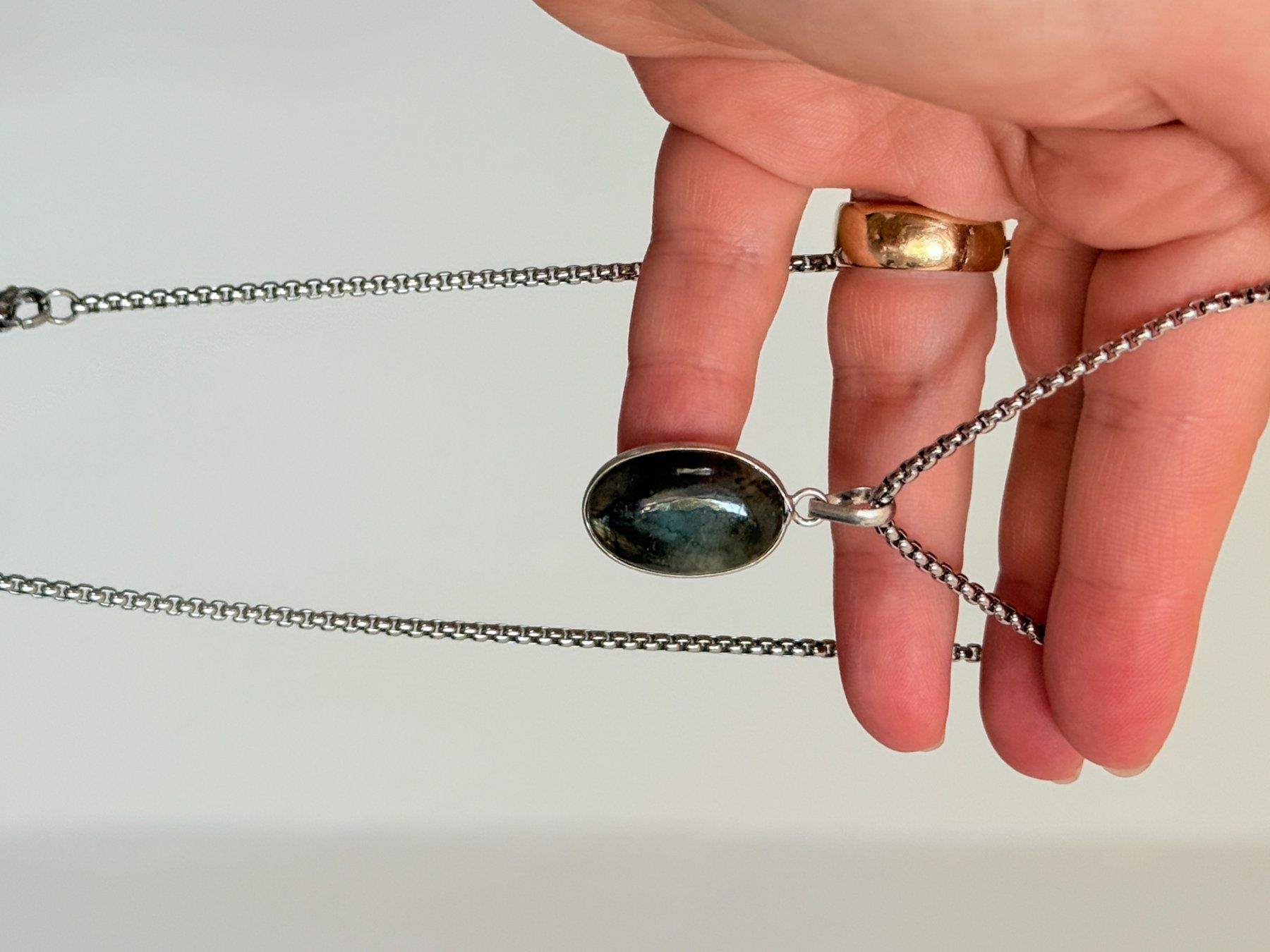 Catenine: Labradorite Gemstone Handmade Jewelry necklace – Nuovo e nell'imballaggio originale da Genève venduto da AGBERG 6