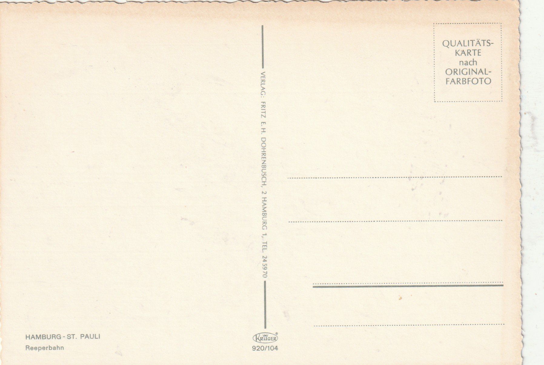 Cartoline postali: Hamburg St. Pauli – Usato da Lumbrein venduto da made02 1