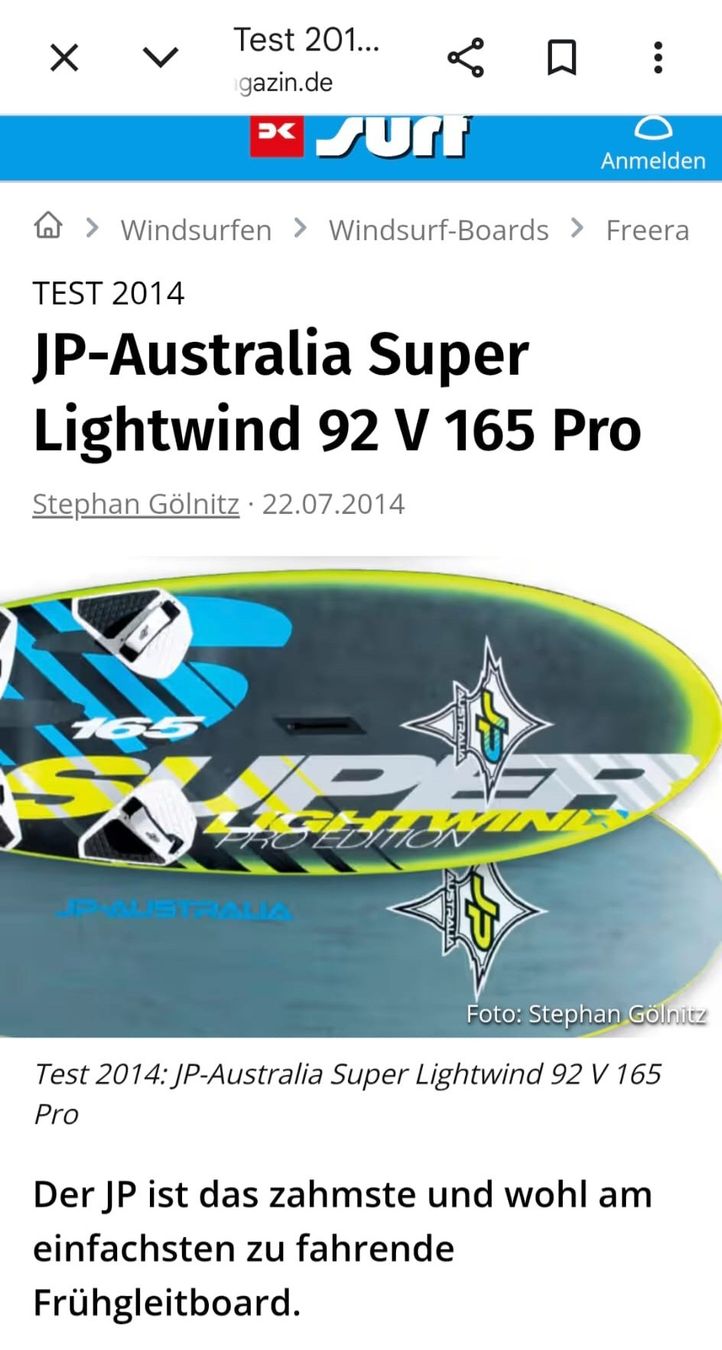 Surfboards & Schwimmbrette: JP-Australia Super Lightwind 165 Windsurfboard 250cm – Gebraucht aus Fällanden von Nmustang 5