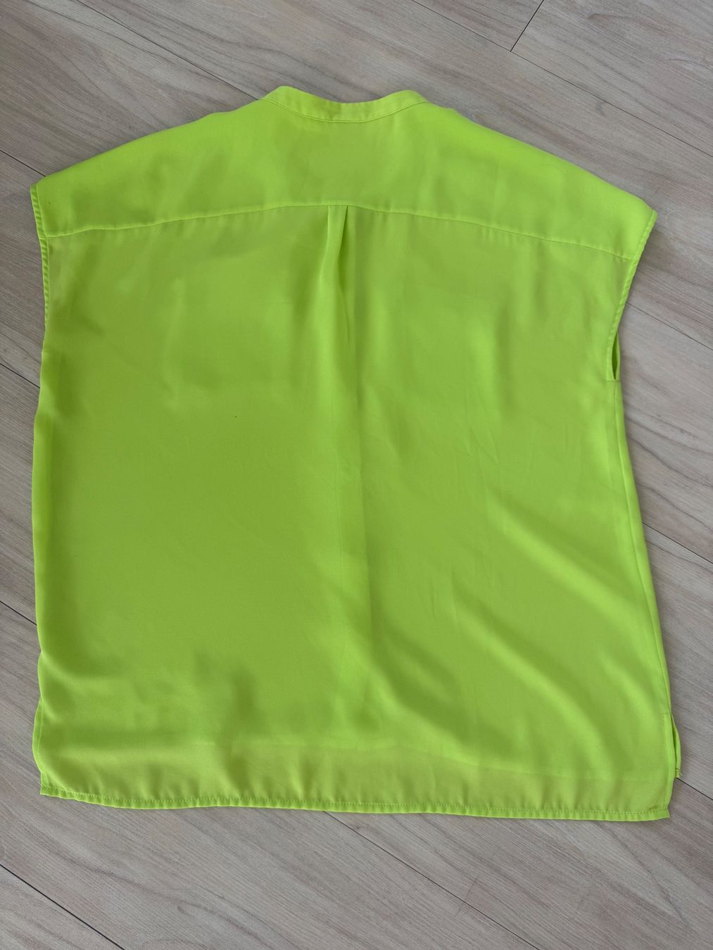 Heine Camicette: Leuchtende Bluse Gr.40/42 Kurzarm Chiffon in Lime – Usato da Zollikon venduto da dorean 5